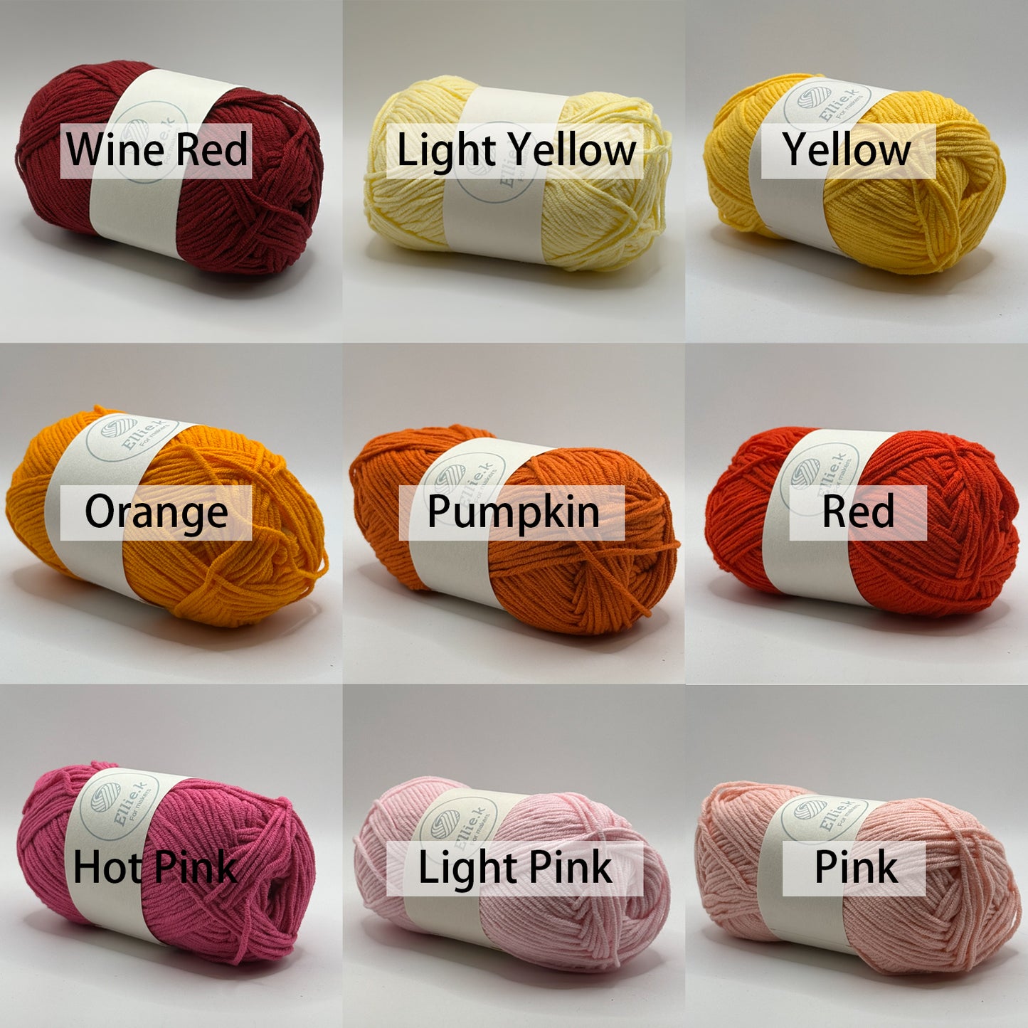Fingering Weight, Soft Cotton Yarn for Crochet, Knitting & Craft Projects
