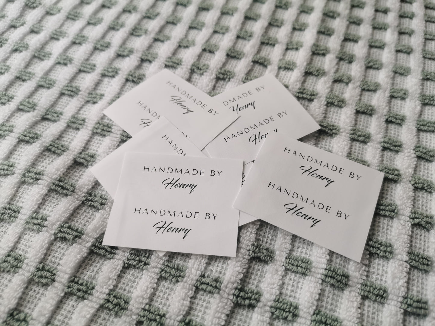 Personalized Sewing labels, Custom Labels for Handmade Clothing, Customized Tags for Crochet, Washable and Soft Labels
