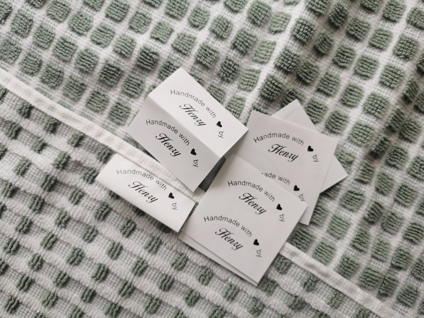 Personalized Sewing labels, Custom Labels for Handmade Clothing, Customized Tags for Crochet, Washable and Soft Labels