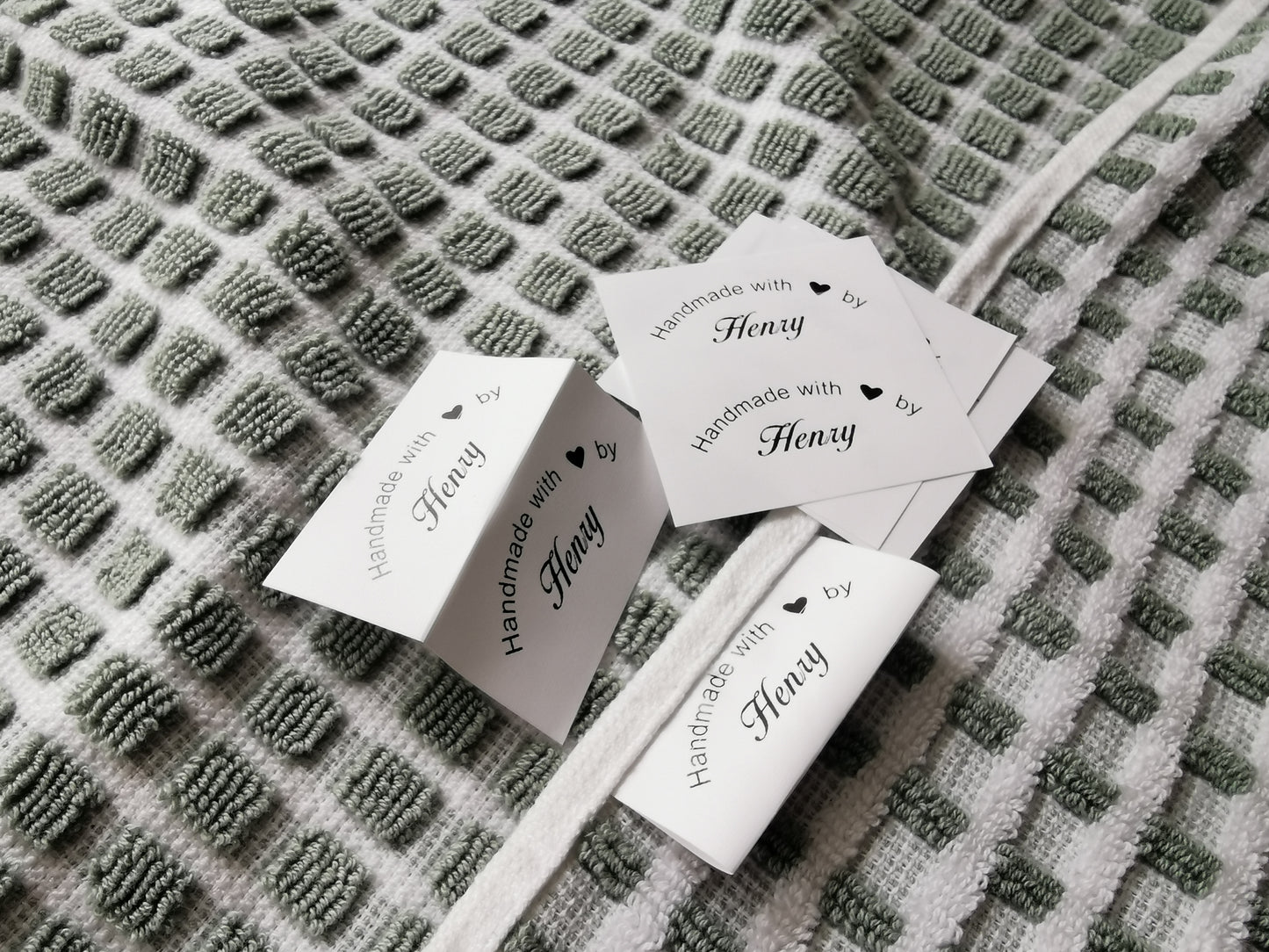 Personalized Sewing labels, Custom Labels for Handmade Clothing, Customized Tags for Crochet, Washable and Soft Labels