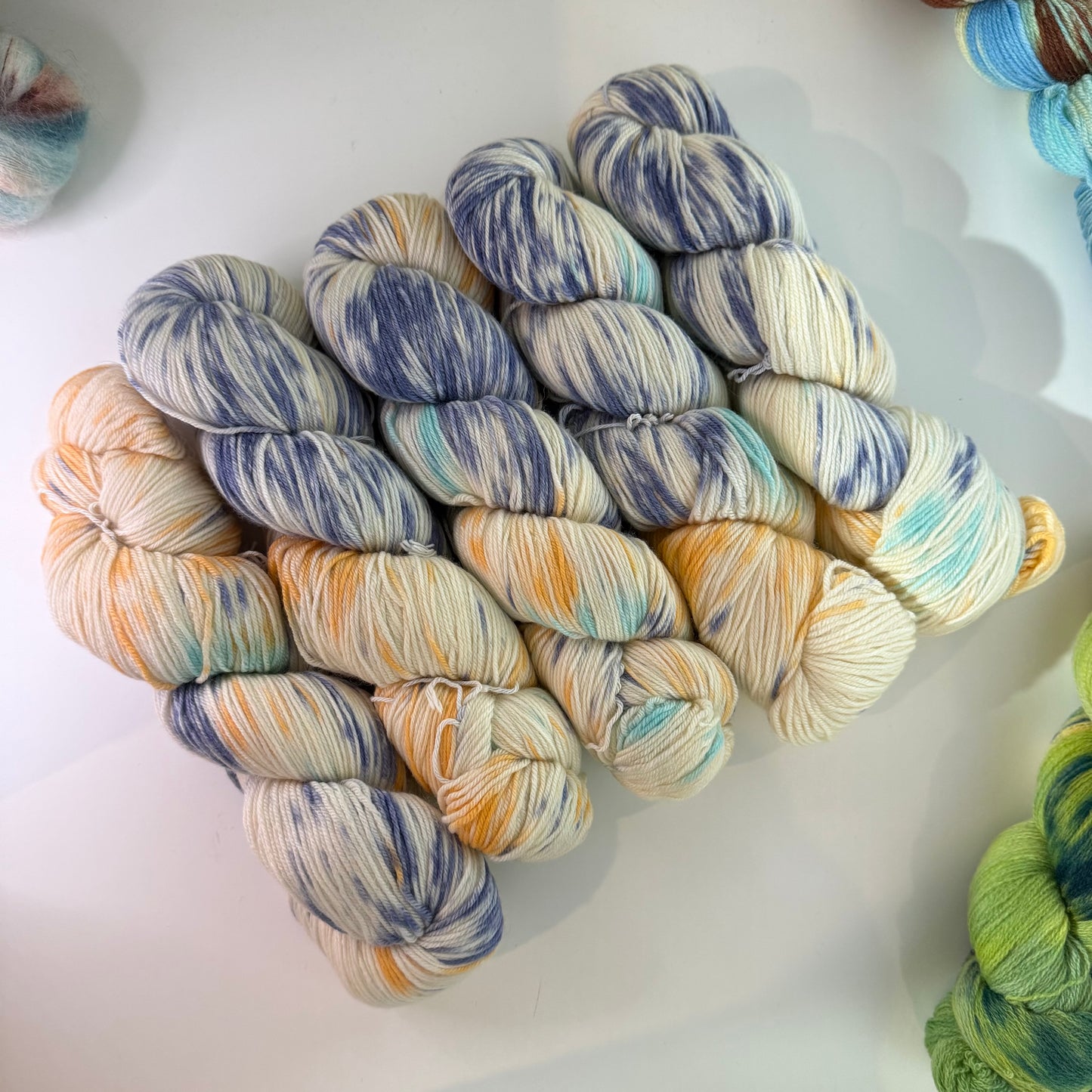 Hand Dyed Wool-Silk Blend Yarn – Luxury Soft Knitting & Crochet Yarn
