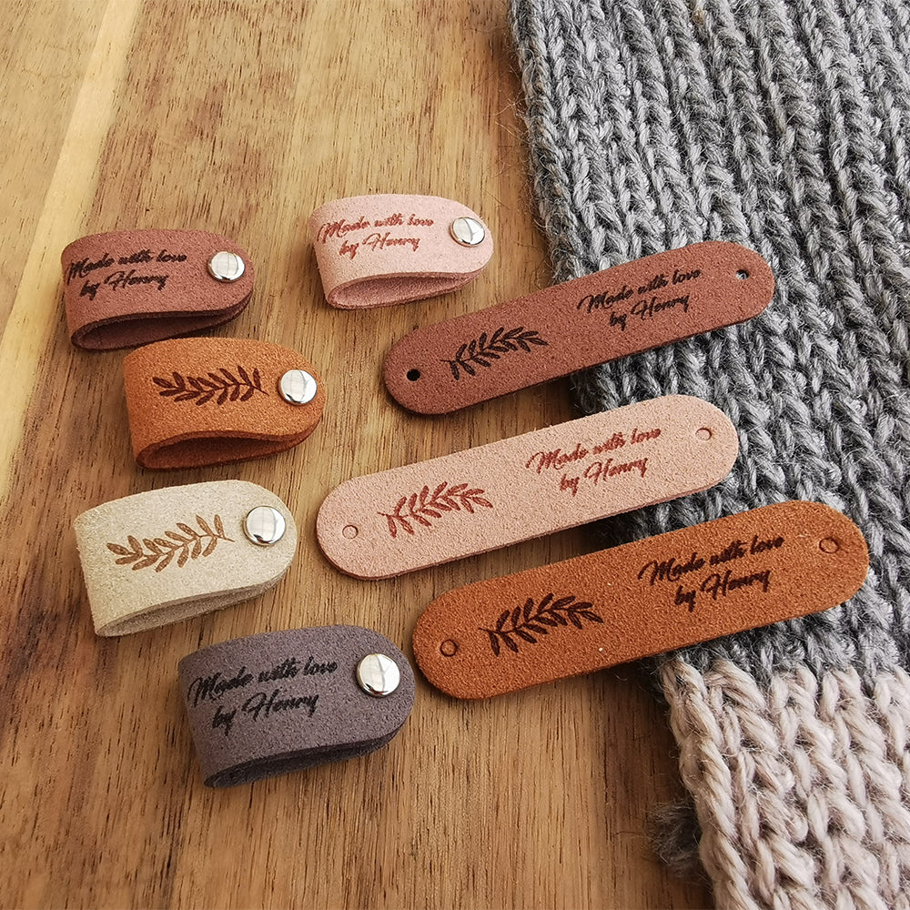 Custom Crochet Labels, Tag for Handmade Item, Custom Clothing Label, Personalised Handmade Labels, 64x16mm
