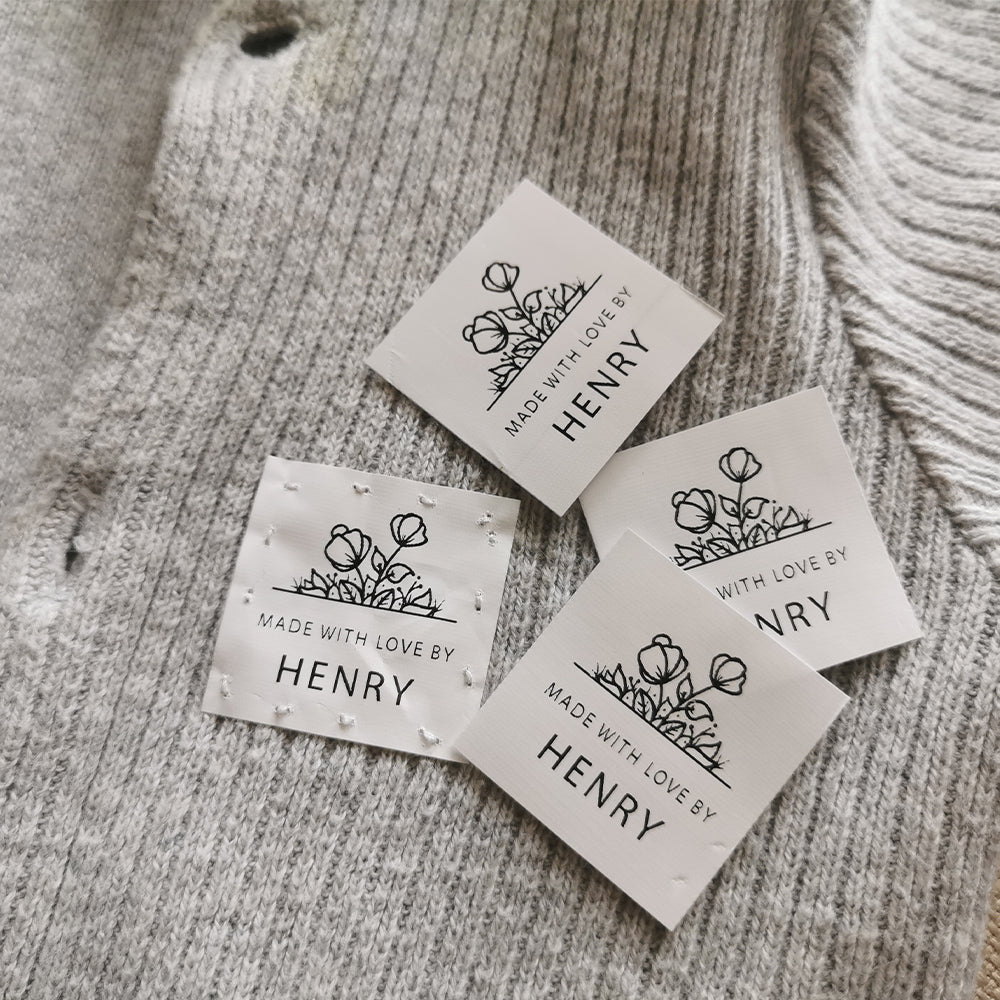 Custom Sewing Labels – Fixed Width 3.5cm, Free Length 2-6cm Design
