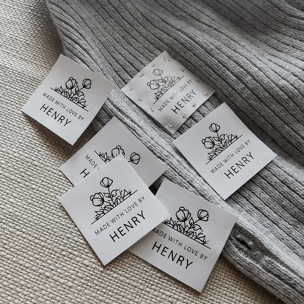 Custom Sewing Labels – Fixed Width 3.5cm, Free Length 2-6cm Design