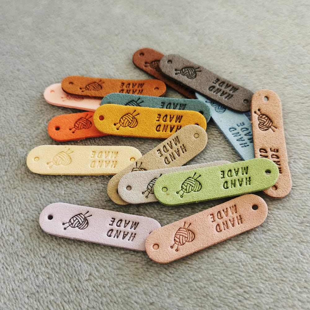 Handmade tags for crochet x10 pcs, Handmade product labels, Fabric lab –  Henry Design Studio