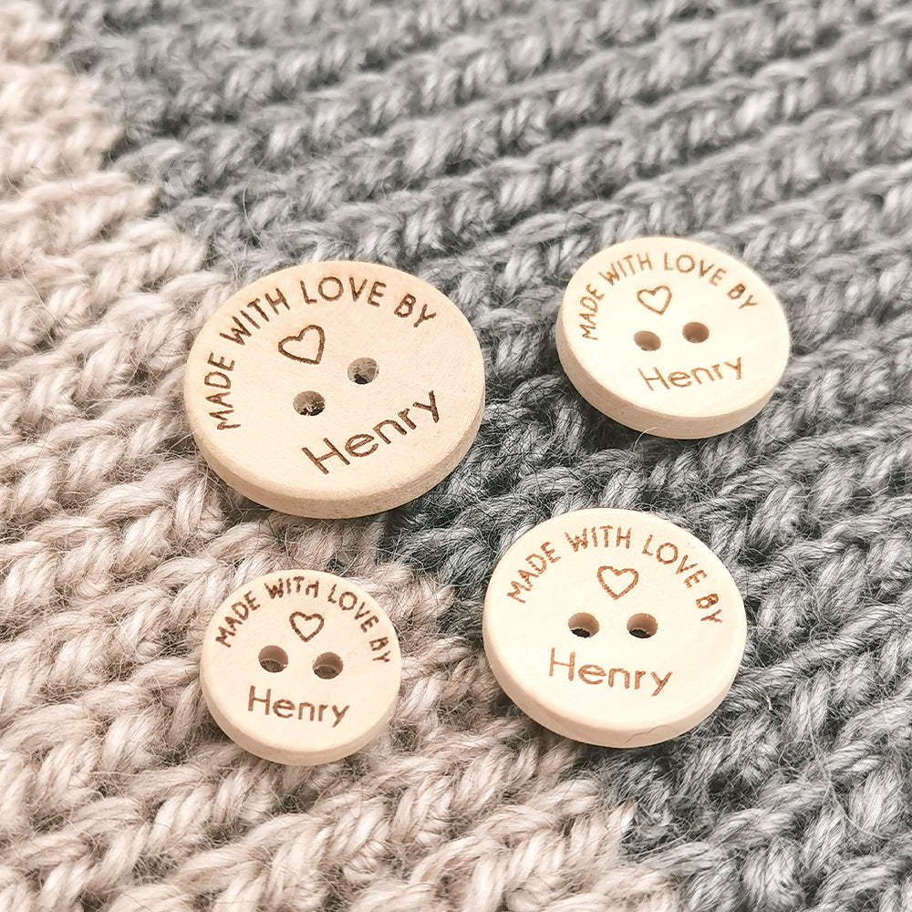 Personalised Crochet Tags, Custom Fabric Handmade Label, Handmade