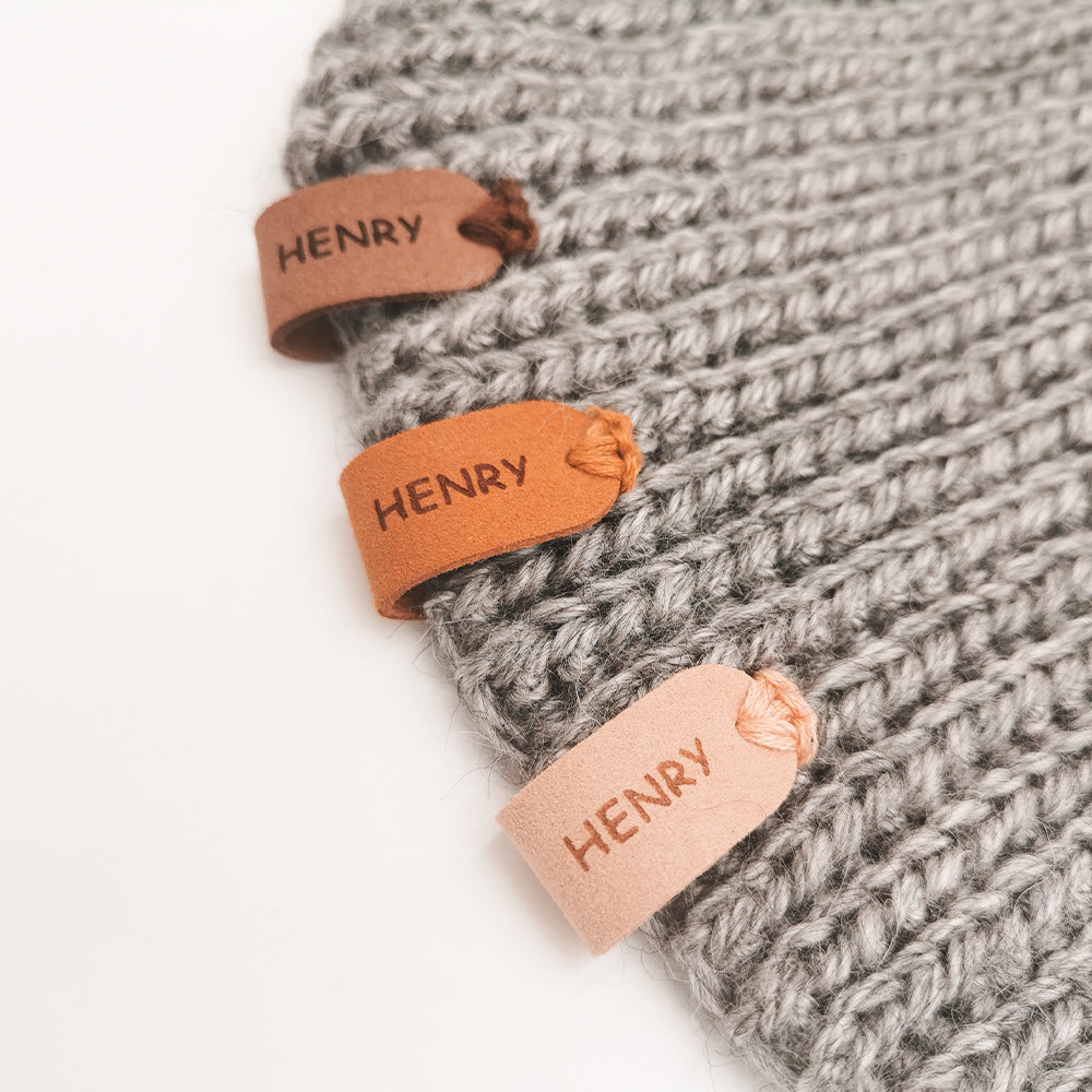 Label for Handmade Item, Custom Clothing Label, Crochet Tag, Personalised Crochet Labels, 64x16mm