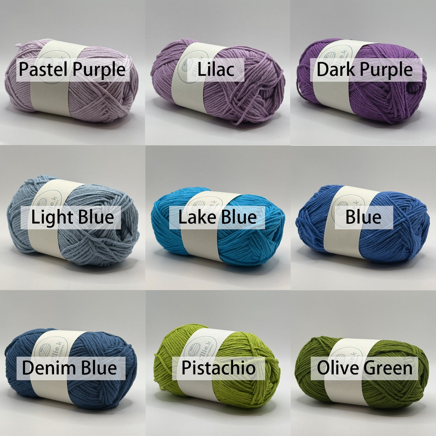 Fingering Weight, Soft Cotton Yarn for Crochet, Knitting & Craft Projects