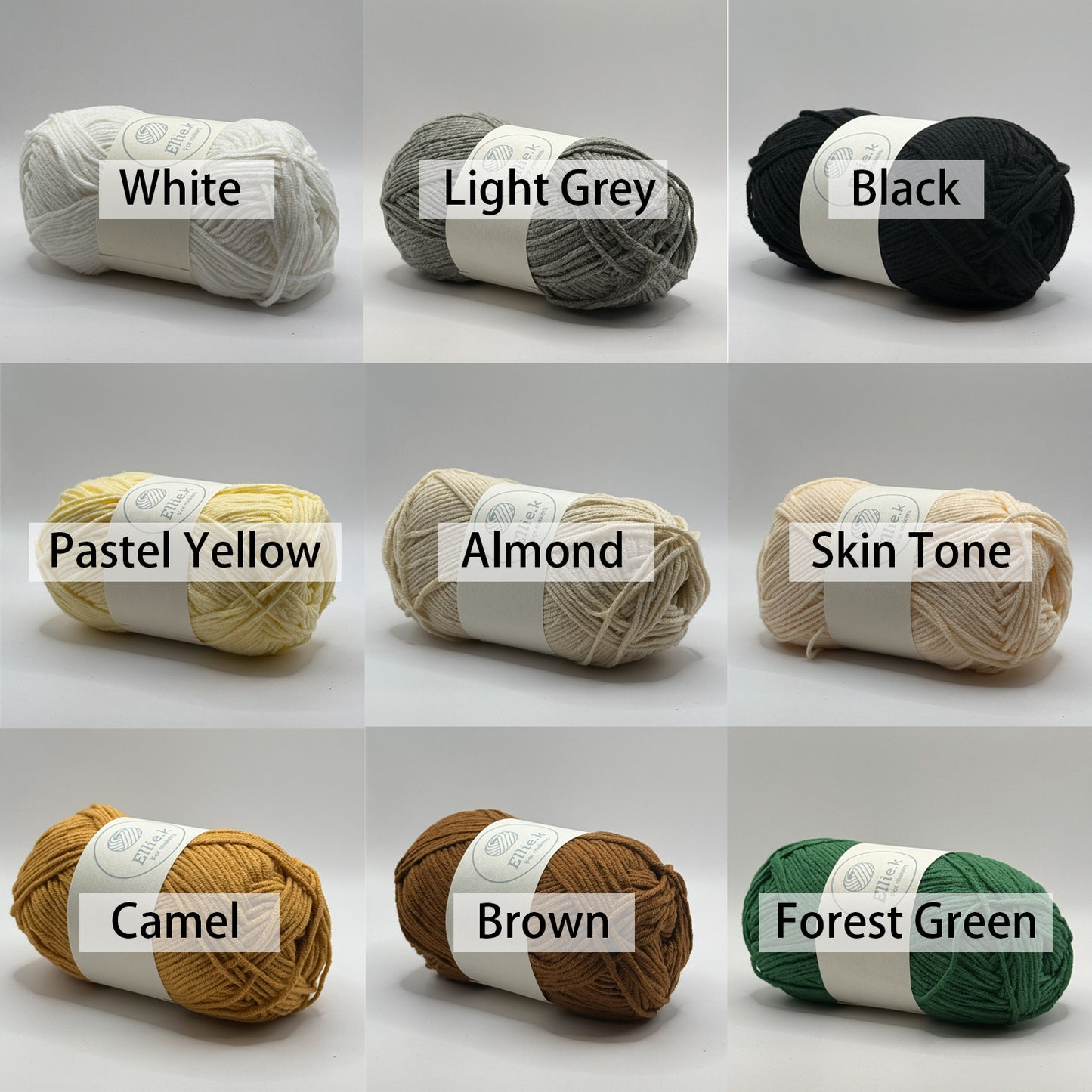 Fingering Weight, Soft Cotton Yarn for Crochet, Knitting & Craft Projects