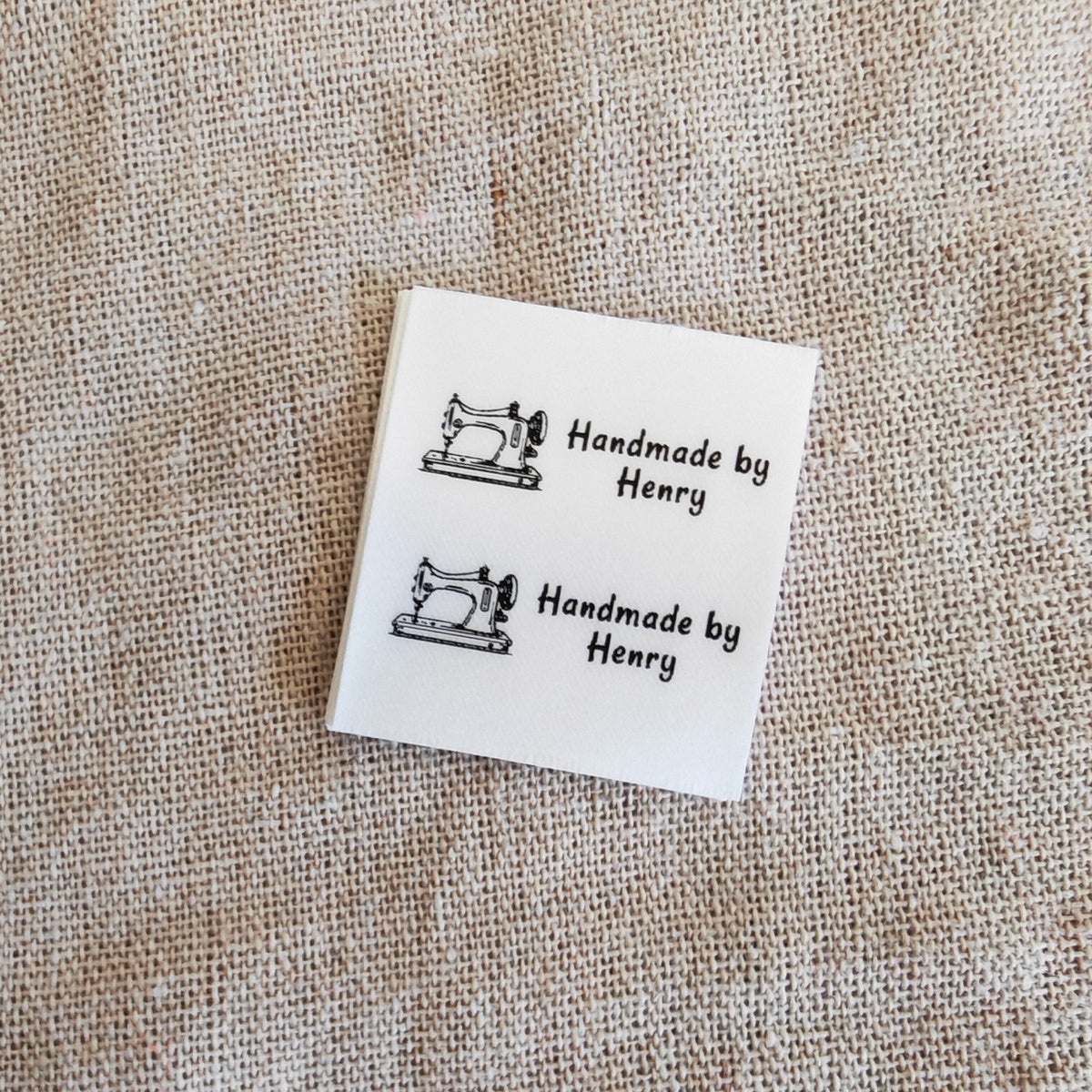 Personalized sewing label with sewing machine illustration — photo 5