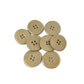 Handmade Plain Ceramic Buttons – Set of 2 for Sewing, Knitting & Crochet - 25x25mm