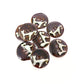 Handmade Cat Ceramic Buttons – Set of 2 for Sewing, Knitting & Crochet - 27x27mm