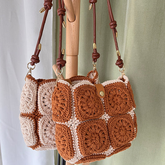Marigold Crochet Bag, Handmade Shoulder Bag, Handbag Gift for Her