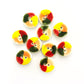 Handmade Colourful Ceramic Buttons – Set of 2 for Sewing, Knitting & Crochet - 19x19mm