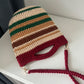 Harvest Stripe Crochet Bag, Handmade Shoulder Bag, Handbag Gift for Her