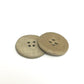 Handmade Plain Ceramic Buttons – Set of 2 for Sewing, Knitting & Crochet - 25x25mm