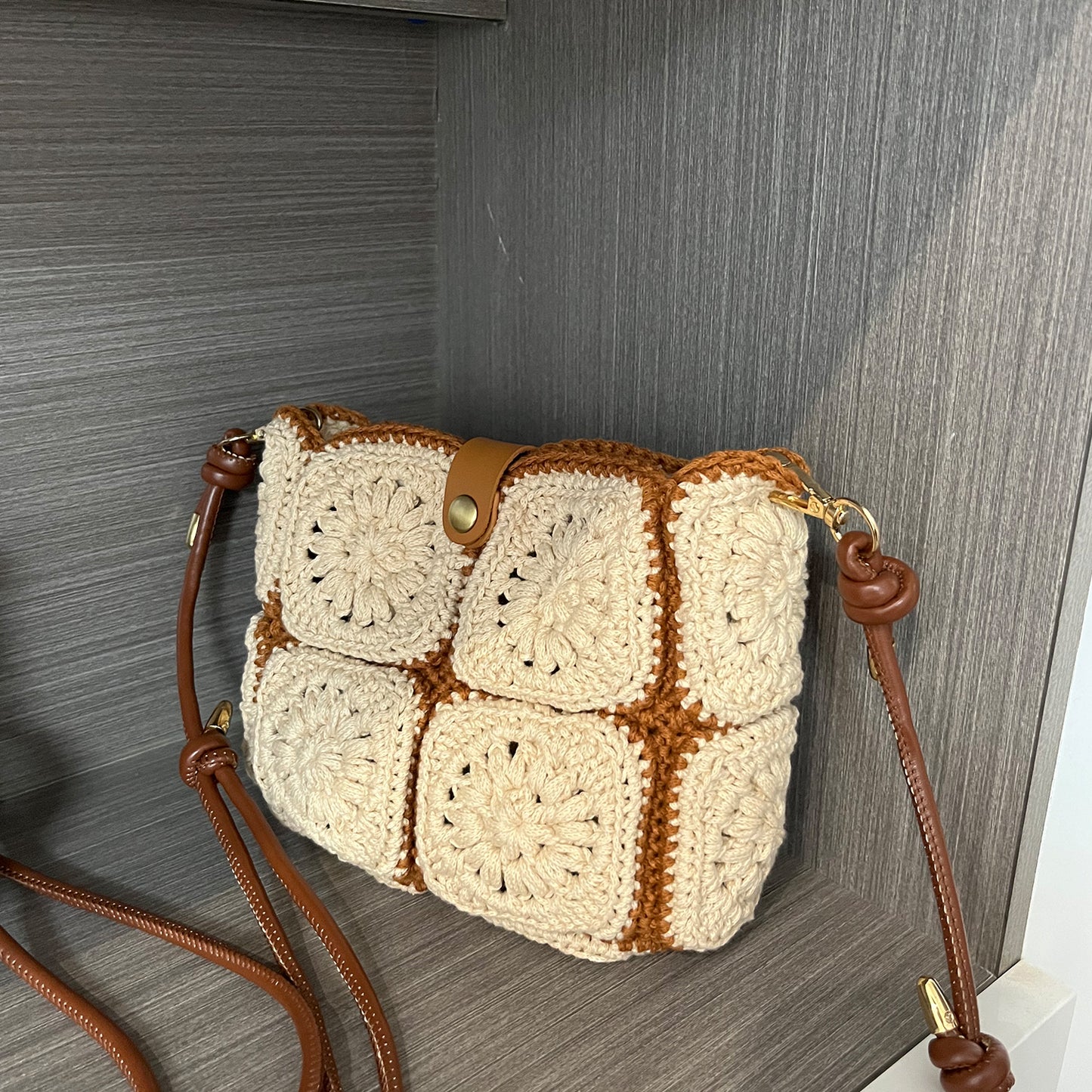 Marigold Crochet Bag, Handmade Shoulder Bag, Handbag Gift for Her
