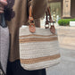 Terra Crochet Tote, Handmade Cotton Bag, Handbag Gift for Her