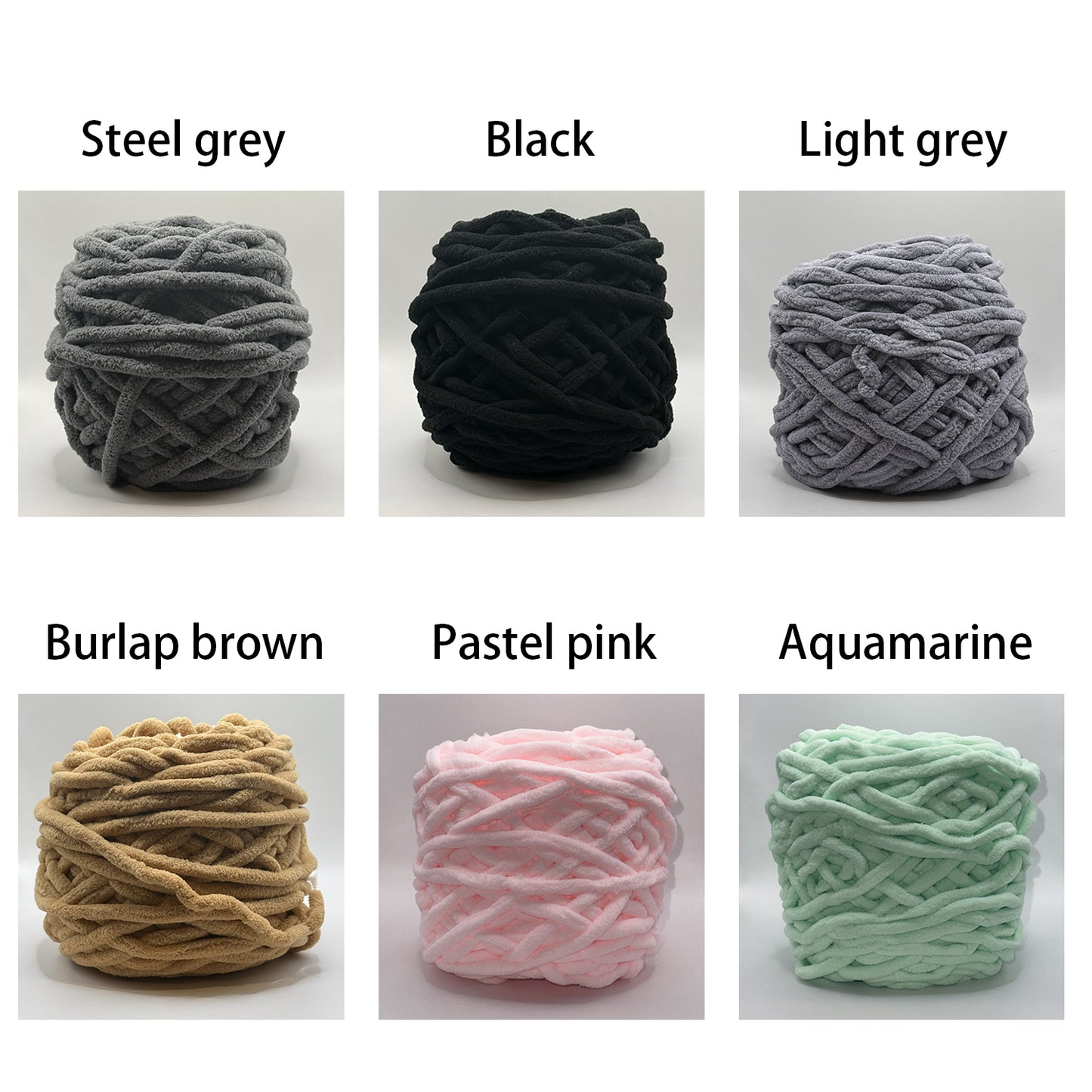 Super Bulky Chenille Yarn for Crochet and Knitting