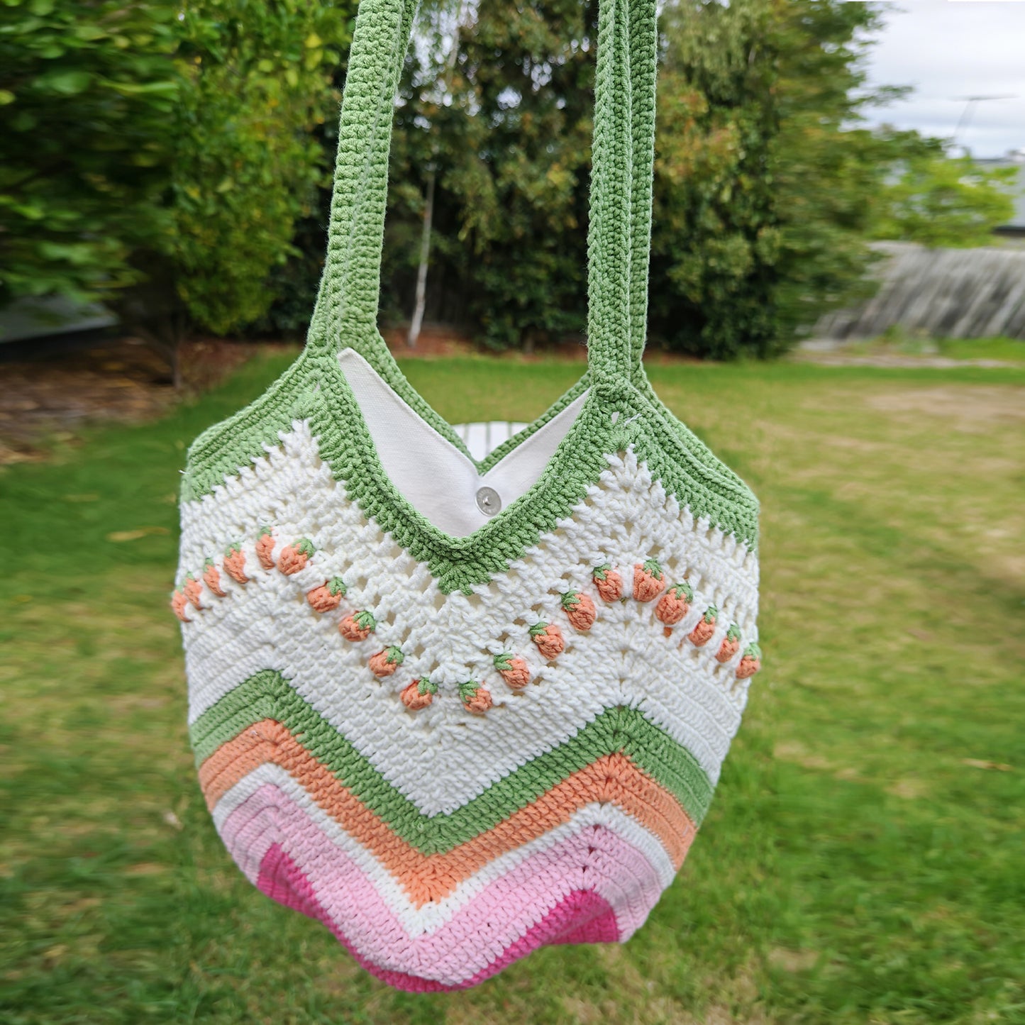 Handmade Rainbow Crochet Bag, Soft Shoulder Bag & Tote, Gift for Her