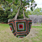 Handmade Retro Granny Square Crochet Bag, Soft Shoulder Bag & Tote, Gift for Her