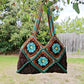 Handmade Woodland Bloom Crochet Tote, Soft Shoulder Bag, Gift for Her