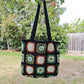 Handmade Midnight Meadow Crochet Tote, Soft Shoulder Bag, Gift for Her
