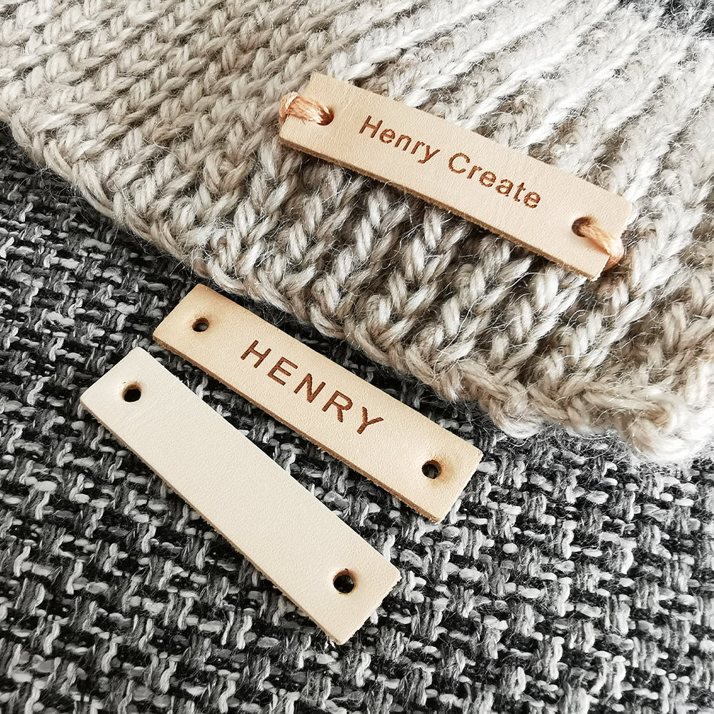 Custom crochet tags for your handmade items Henry Design Studio