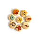 Handmade Ocean Wooden Buttons – Set of 10 for Sewing, Knitting & Crochet - 15mm, 20mm