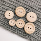 Engraved 2 holes Wooden Buttons, Personalized Buttons for Handmade Knitting, Customized Button for Crochet, 15mm, 20mm, 25mm