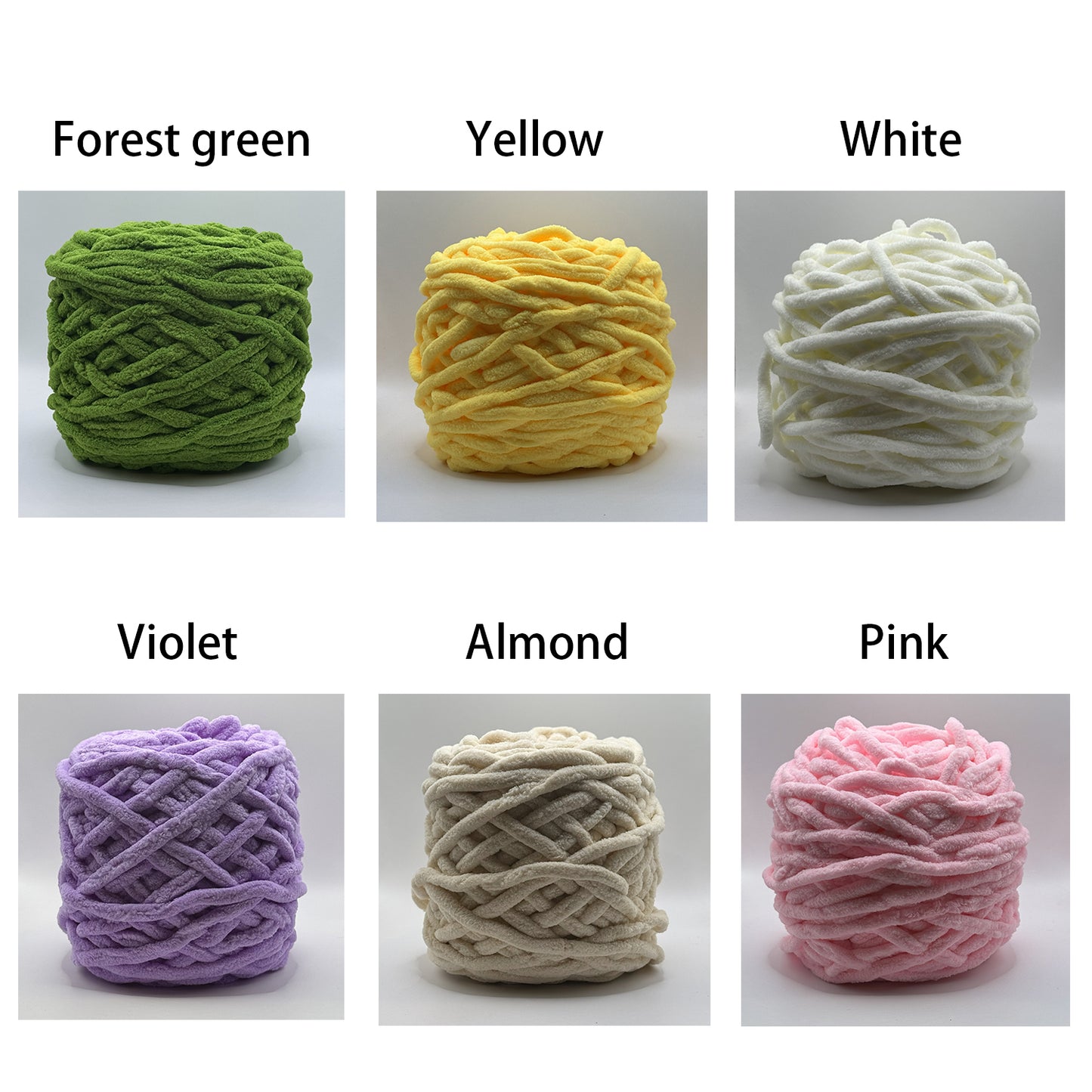 Super Bulky Chenille Yarn for Crochet and Knitting