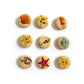 Handmade Ocean Wooden Buttons – Set of 10 for Sewing, Knitting & Crochet - 15mm, 20mm