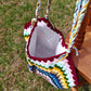 Handmade Rainbow Meadow Crochet Bag, Soft Shoulder Bag & Tote, Gift for Her