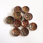 Handmade Wooden Heart Buttons – Set of 10 for Sewing, Knitting & Crochet - 20x20mm