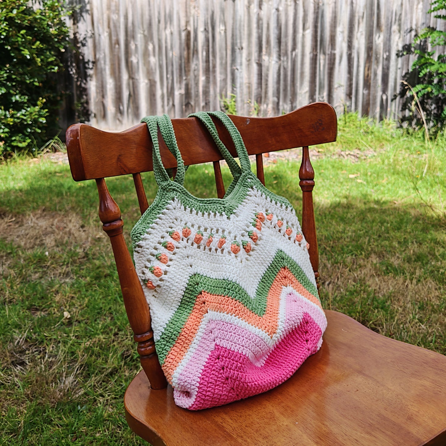 Handmade Rainbow Crochet Bag, Soft Shoulder Bag & Tote, Gift for Her
