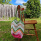 Handmade Rainbow Crochet Bag, Soft Shoulder Bag & Tote, Gift for Her