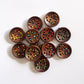 Handmade Wooden Heart Buttons – Set of 10 for Sewing, Knitting & Crochet - 20x20mm