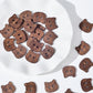 Handmade Wooden Cat Buttons – Set of 10 for Sewing, Knitting & Crochet - 18x16mm