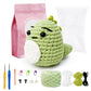 Beginner Dinosaur Crochet Kit, Amigurumi Crochet Starter Kit DIY Craft Gift
