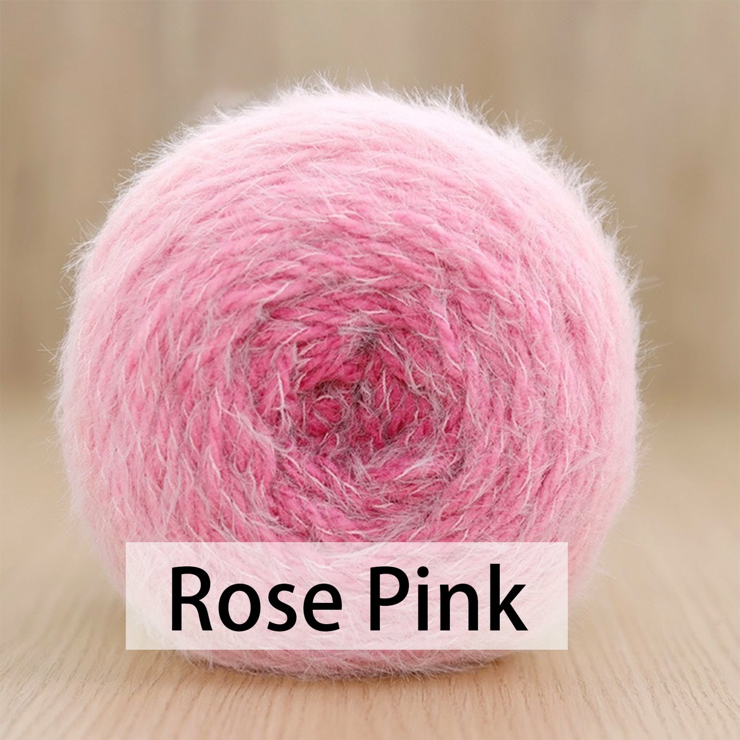 Soft Fuzzy Cake Yarn 200g – Plush 8-Ply Acrylic Nylon Blend Yarn