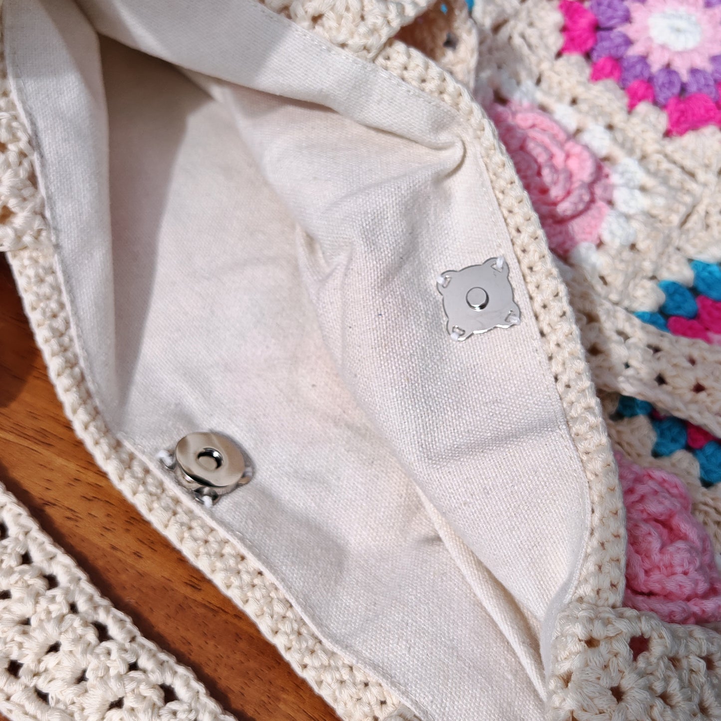Handmade Lavender Camellia Crochet Tote, Soft Shoulder Bag, Gift for Her