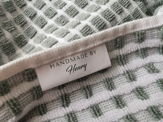 Personalized Sewing labels, Custom Labels for Handmade Clothing, Customized Tags for Crochet, Washable and Soft Labels