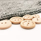 Engraved 2 holes Wooden Buttons, Personalized Buttons for Handmade Knitting, Customized Button for Crochet, 15mm, 20mm, 25mm