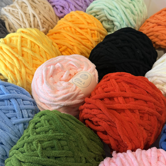 Super Bulky Chenille Yarn for Crochet and Knitting