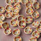 Handmade Dot Ceramic Buttons – Set of 2 for Sewing, Knitting & Crochet - 15x15mm