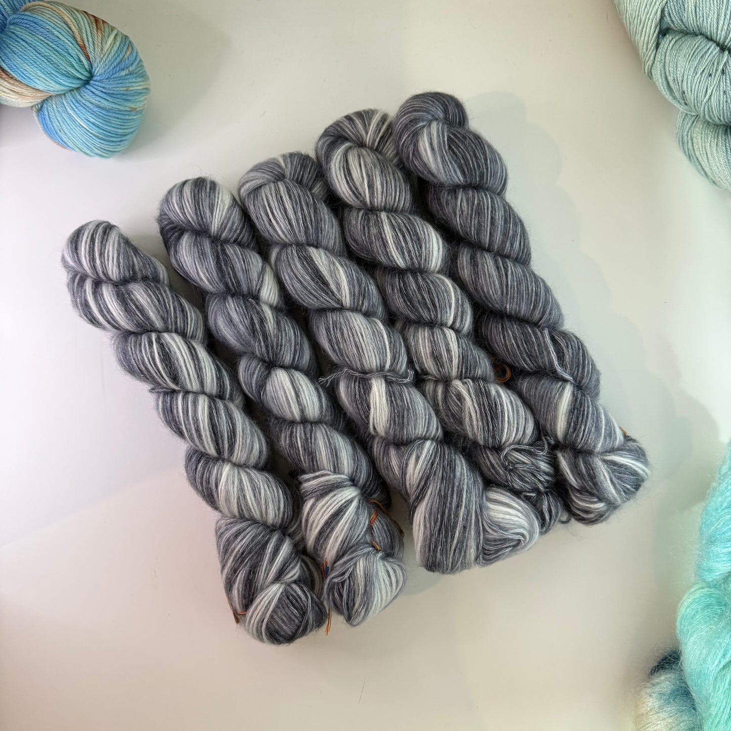 Hand dyed: Wool/cashmere/modal blend