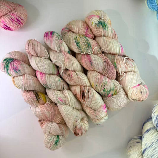 Hand Dyed Wool-Silk Blend Yarn – Luxury Soft Knitting & Crochet Yarn