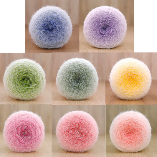 Soft Fuzzy Cake Yarn 200g – Plush 8-Ply Acrylic Nylon Blend Yarn