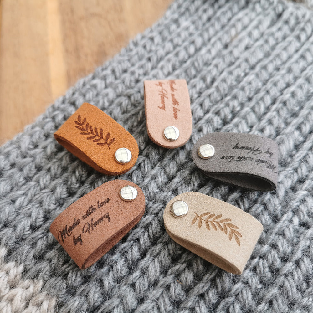 Custom Crochet Labels, Tag for Handmade Item, Custom Clothing Label, Personalised Handmade Labels, 64x16mm