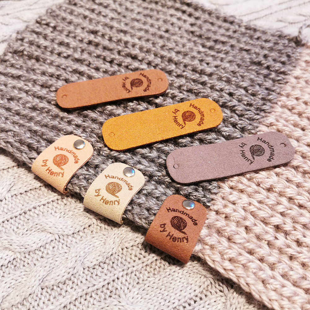 Personalised Handmade Tags, Custom Crochet Tags, Fabric Label for Hand –  Henry Design Studio